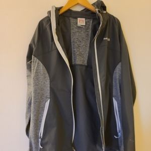 Avalanche Gray Windbreaker. M